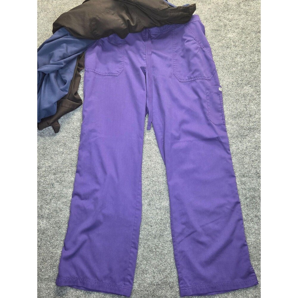 Grey's Anatomy By Barco Scrub Cargo Pants Womens L Lot 4 Multicolor Drawstring - Picture 3 of 15